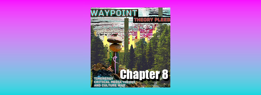 Image of Waypoint, the book, over a colorful gradient background.